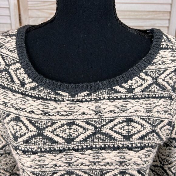 Anthropologie MOTH Cropped Fair Isle Sweater Small - Picture 2 of 11